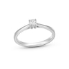 0.20 CT. Certified Lab-Created Diamond Solitaire Promise Ring in 10K White Gold (F/SI2)