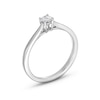 Thumbnail Image 3 of 0.20 CT. Certified Lab-Created Diamond Solitaire Promise Ring in 10K White Gold (F/SI2)