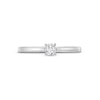 Thumbnail Image 4 of 0.20 CT. Certified Lab-Created Diamond Solitaire Promise Ring in 10K White Gold (F/SI2)