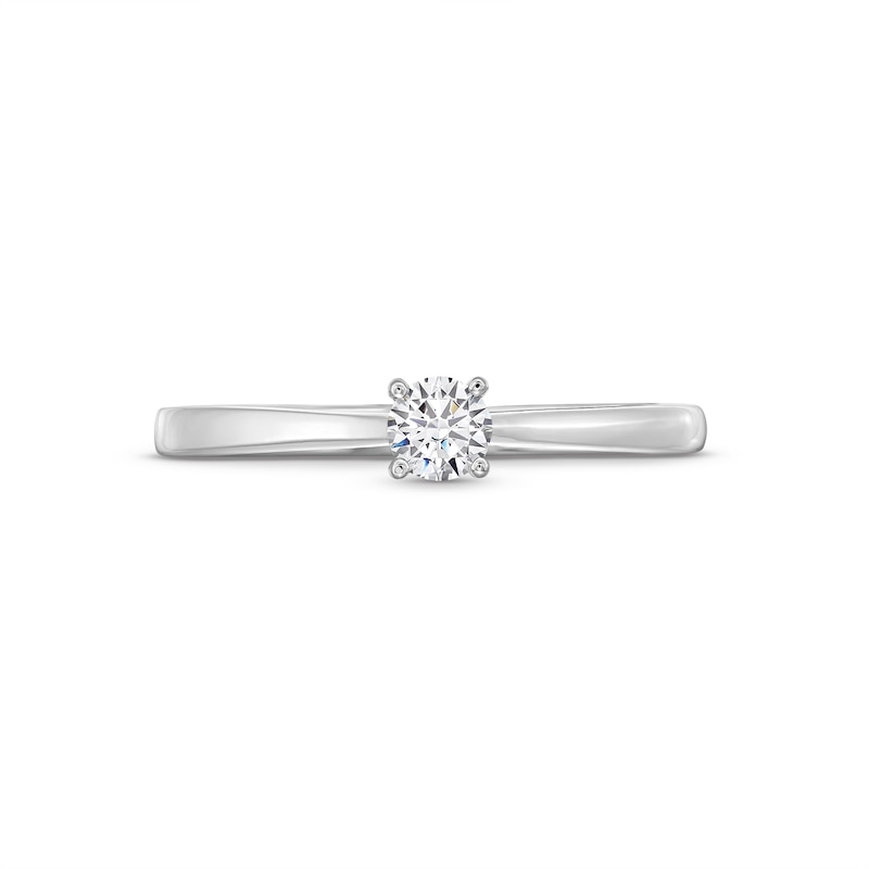 0.20 CT. Certified Lab-Created Diamond Solitaire Promise Ring in 10K White Gold (F/SI2)