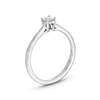 Thumbnail Image 3 of 0.20 CT. Princess-Cut Certified Lab-Created Diamond Solitaire Promise Ring in 10K White Gold (F/SI2)