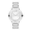 Thumbnail Image 1 of Ladies’ Movado Bold® Evolution 2.0 Crystal Accent Watch with Textured Silver-Tone Dial (Model: 3601217)