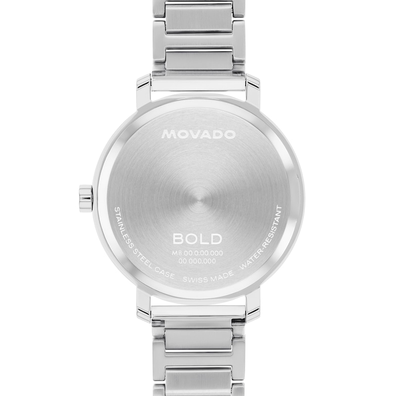 Main Image 3 of Ladies’ Movado Bold® Evolution 2.0 Crystal Accent Watch with Textured Silver-Tone Dial (Model: 3601217)