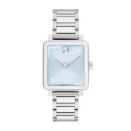 Ladies’ Movado Bold® Evolution 2.0 Watch with Square Light Blue Dial (Model: 3601164)