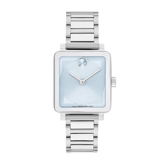 Ladies’ Movado Bold® Evolution 2.0 Watch with Square Light Blue Dial (Model: 3601164)