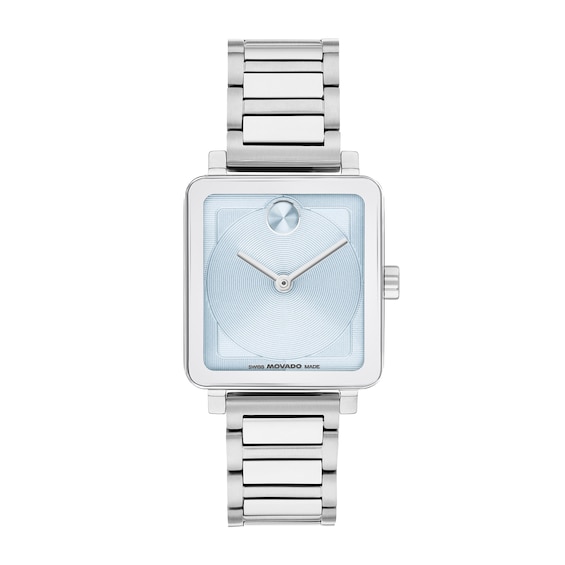 Ladies’ Movado Bold® Evolution 2.0 Watch with Square Light Blue Dial (Model: 3601164)