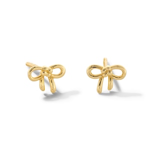 Child’s Bow Stud Earrings in 14K Gold