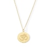 Thumbnail Image 1 of Diamond-Cut Om Symbol Medallion Pendant in Solid 18K Gold