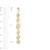 Thumbnail Image 3 of Diamond-Cut Disc Linear Dangle Drop Earrings in Solid 18K Gold