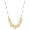 Thumbnail Image 1 of Graduated Diamond-Cut Disc Necklace in Solid 18K Gold