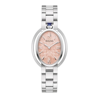 Ladies' Bulova Rubaiyat Watch with Oval Pink Dial (Model: 96L331)