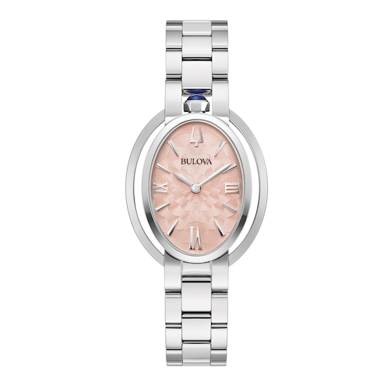 Ladies' Bulova Rubaiyat Watch with Oval Pink Dial (Model: 96L331)