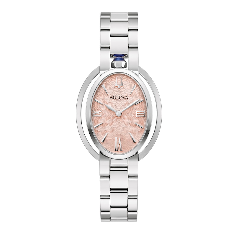 Ladies' Bulova Rubaiyat Watch with Oval Pink Dial (Model: 96L331)