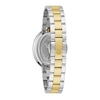 Thumbnail Image 2 of Ladies' Bulova Rubaiyat Two-Tone IP Watch with Oval White Dial (Model: 98L320)