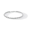 Thumbnail Image 0 of 5.6mm Diamond-Cut Rope Chain Bracelet in Solid Sterling Silver - 9.0"