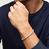 Thumbnail Image 2 of 5.6mm Diamond-Cut Rope Chain Bracelet in Solid Sterling Silver - 9.0&quot;