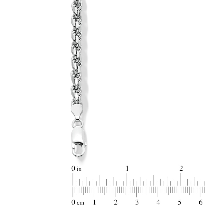 5.6mm Diamond-Cut Rope Chain Bracelet in Solid Sterling Silver - 9.0"