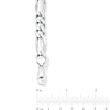 8.9mm Diamond-Cut Figaro Chain Bracelet in Solid Sterling Silver - 9.0"