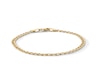 3.6mm Curb Chain Bracelet in Hollow 10K Gold - 7.25"