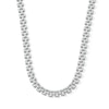 Thumbnail Image 1 of 10.0mm Panther Triple Row Link Chain Necklace in Hollow Sterling Silver - 18&quot;