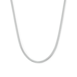 3.5mm Diamond-Cut Herringbone Chain Necklace in Solid Sterling Silver - 16"