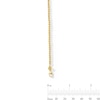 Diamond-Cut Bead Chain Bracelet in Hollow 18K Gold - 7.5”