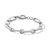 7.8mm Oval Link Bracelet in Hollow Sterling Silver - 7.5"