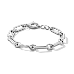 7.8mm Oval Link Bracelet in Hollow Sterling Silver - 7.5&quot;