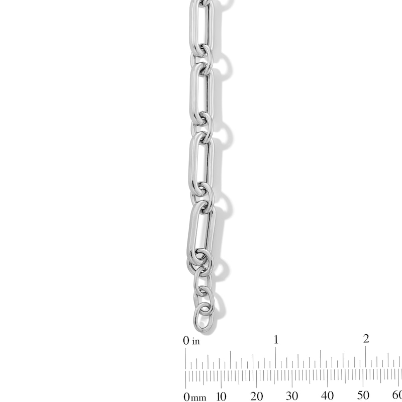 7.8mm Oval Link Bracelet in Hollow Sterling Silver - 7.5"