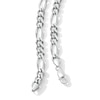 Thumbnail Image 1 of 7.9mm Diamond-Cut Figaro Chain Necklace in Solid Sterling Silver - 22"