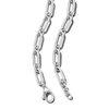 7.8mm Oval Link Necklace in Hollow Sterling Silver - 18"