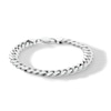 9.9mm Diamond-Cut Miami Cuban Curb Chain Bracelet in Solid Sterling Silver - 9.0"