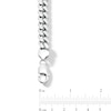 Thumbnail Image 1 of 9.9mm Diamond-Cut Miami Cuban Curb Chain Bracelet in Solid Sterling Silver - 9.0"