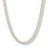 Thumbnail Image 0 of 8.0mm Diamond-Cut Monaco Curb Chain Necklace in Hollow 10K Two-Tone Gold - 20"