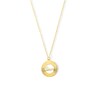 Diamond-Cut Love Open Disc Pendant in 10K Gold