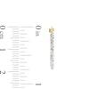 Thumbnail Image 2 of 15.0mm Crystal Hoop Earrings in Hollow 10K Gold