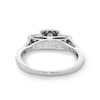 0.25 CT. T.W. Diamond Cushion Frame Past Present Future® Engagement Ring in 10K White Gold