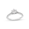 Thumbnail Image 1 of Vera Wang Love Collection 0.95 CT. T.W. Certified Diamond Split Shank Engagement Ring in 18K White Gold (F/SI2)