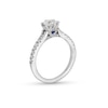 Thumbnail Image 3 of Vera Wang Love Collection 0.95 CT. T.W. Certified Diamond Split Shank Engagement Ring in 18K White Gold (F/SI2)