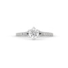 Vera Wang Love Collection 0.95 CT. T.W. Certified Diamond Split Shank Engagement Ring in 18K White Gold (F/SI2)