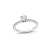 Thumbnail Image 1 of Vera Wang Love Collection 0.69 CT. T.W. Certified Diamond Engagement Ring in 18K White Gold (F/SI2) - Size 6.5