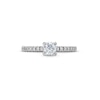 Thumbnail Image 4 of Vera Wang Love Collection 0.69 CT. T.W. Certified Diamond Engagement Ring in 18K White Gold (F/SI2) - Size 6.5