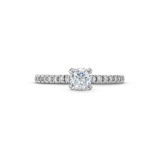 Vera Wang Love Collection 0.69 CT. T.W. Certified Diamond Engagement Ring in 18K White Gold (F/SI2) - Size 6.5