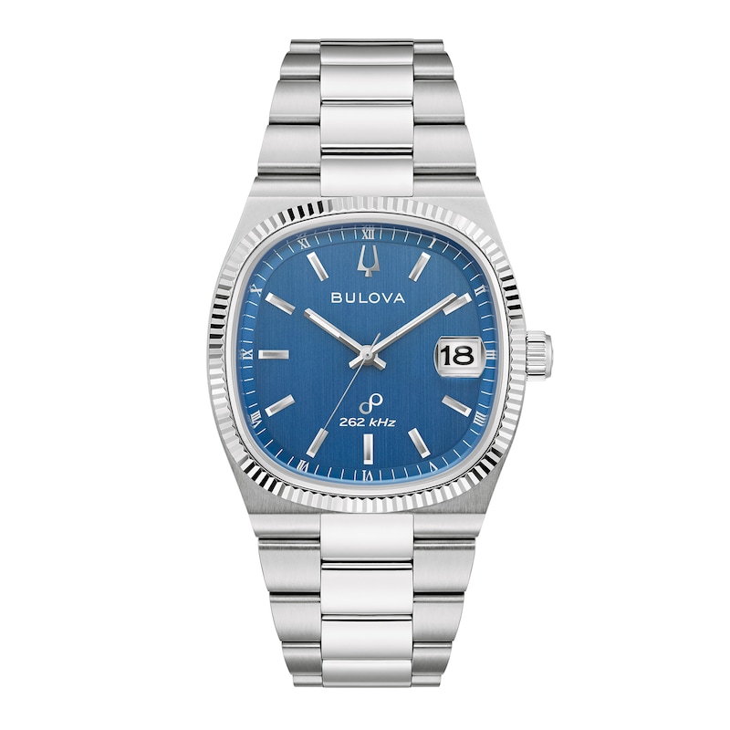 Men's Bulova Super Seville Watch with Square Blue Dial (Model: 96B440)