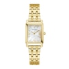 Thumbnail Image 0 of Ladies' Bulova Sutton Gold-Tone IP Watch with Rectangular Mother-of-Pearl Dial (Model: 97L177)