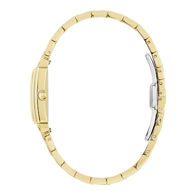 Ladies' Bulova Sutton Gold-Tone IP Watch with Rectangular Mother-of-Pearl Dial (Model: 97L177)