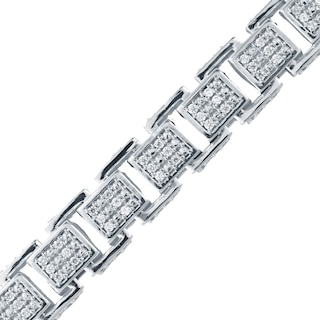 5.00 CT. T.W. Diamond Box Chain Necklace in Hollow 10K White Gold - 20”