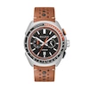 Thumbnail Image 0 of Men’s Bulova Racer Chronograph Brown Leather Strap Watch with Black Dial (Model: 98B427)