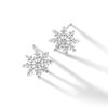 Thumbnail Image 1 of Diamond Accent Snowflake Stud Earrings in Sterling Silver