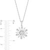 Thumbnail Image 1 of White Lab-Created Sapphire Snowflake Pendant and Stud Earrings Set in Sterling Silver